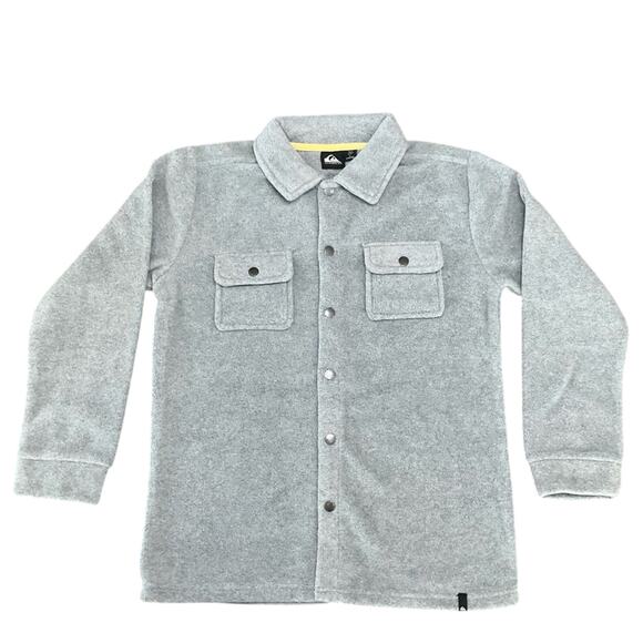 Quiksilver Other - Quiksilver Boys Gray Button-Up Shirt Jacket Size Large NWT